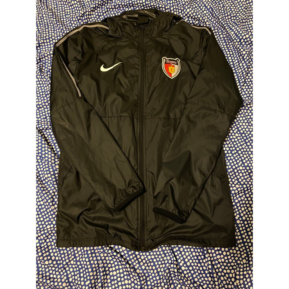 Nike Men’s Black Full Zip Jacket Men’s Medium Black Hooded lightweight, Texans